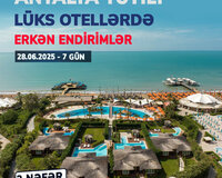 Lüks Oteldə 2 Nəfərlik Antalya Turu