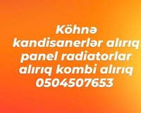 Kombi radiatorlar kandisanerlər alıram