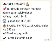 Markete satıcı