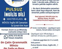 Pulsuz İngilis dili - Master-klass