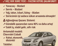 Sertifikatlı Taksi sürücüsü axtarılır
