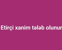 Səyyar satici xanim teleb olunur