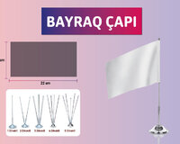 Masa üstü bayraq çapı