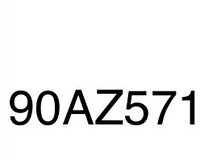 90 Az 571 qeydiyyat nişanı
