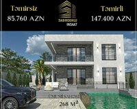 268 kvadratlı evin tikintisi
