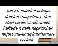 Azərbaycan tarixi və ümumi tarix fənnindən abituriyent hazır