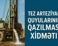 Artezian Quyularinin qazılması xidməti