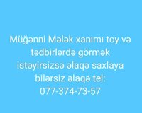 Müğənni mələk xanımın dəvəti