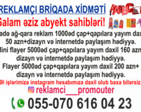 Reklam poliqrafiya və promo xidmətləri