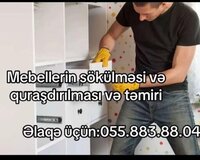 Mebelerin sifarişi sökülüb Quraşdırılması və təmiri