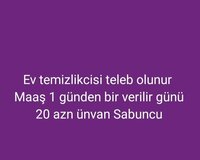 Ev temizlikcisi teleb olunur