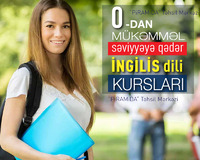İngilis dili kursu 0-dan mükəmməl səviyyəyə qədər