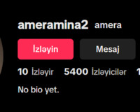 Tik tok sehifesi satılır