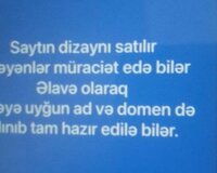 Saytın dizaynı satılır