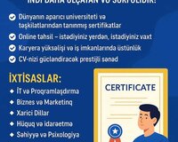 Geleceyinizi quran choxshaxeli,genish sahelerden kurslar)