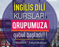 İngilis dili kursu qruplara qəbul başlayır
