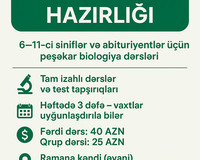 Biologiya abituriyent hazırlığı