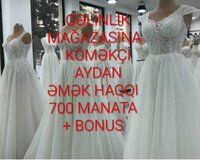 gəlinlik mağazasına Köməkçi