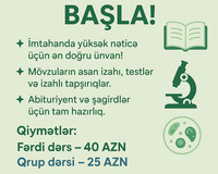 Biologiya onlayn hazırlıq