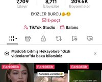 tiktok hesab satilir