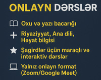 İbtidai sinif müəllimliyi üzrə ixtisaslı pedaqoqam