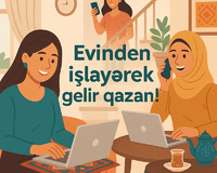Vakansiya xanımlardan ibarət işçilər tələb olunur