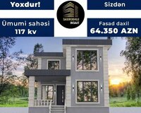 117 kvadratlı evin tikintisi və təmiri