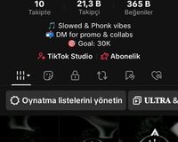 21 K Lık Tiktok hesabı satılır
