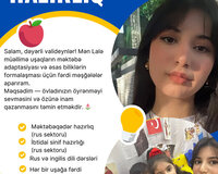Rus və İngilis dili (3-15) yaşlara, ibtidai sinif rus sektor
