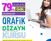 Qrafik dizayn paketi üzrə kompüter kursuna xüsusi endirim