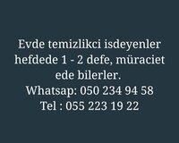 Evlere Temizlikci isdeyenler