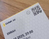 Emrahin konsertine 3 eded bilet