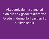 Akademiyalar üçün. Saytlar