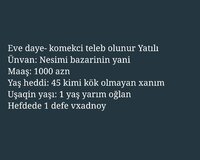 Yatılı daye teleb olunur