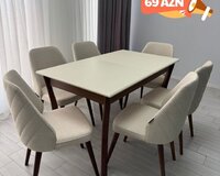 Ruanda Stol stul dəsti tək şəxsiyyət vəsiqəsi ilə Kreditlə