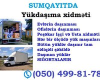 Sumqayıtda Yükdaşıma xidməti. Mebel daşıma