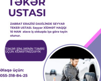 Səyyar Təkər Təmiri Ustası