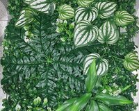 Yaşıl süni dekorativ panel -örtüklər