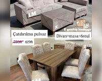 Divan + Masa dəsti