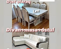 Divan + Masa dəsti