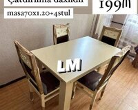 Masa + 4 Stul dəsti