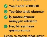 Onlayn menecer xanımlar tələb olunur