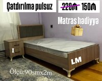 Tək neferlik çarpayı+matras