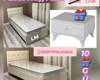 2 ədəd çarpayi + tumba hediyye