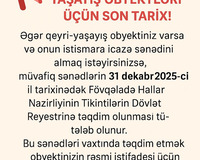 Yaşayış və qeyri-yaşayış obyektlərinin Eskiz layihə