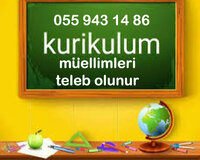 Kurikulum müəllimləri tələb olunur sərbəst qrafikli iş