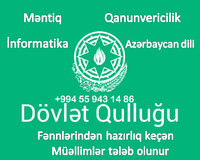 Dövlət qulluğu fənnlərini tədris edən məllim tələb olunur