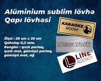 Alüminium sublim qapı lövhəsi