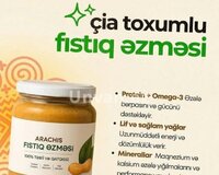 Çia toxumlu fıstıq əzməsi
