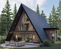 A Frame evlərin tikintisi və zövqə uyğun təmiri